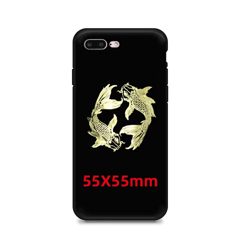 

Металлическая наклейка ZHUOYAN Золотая багуа Инь Ян рыба кои