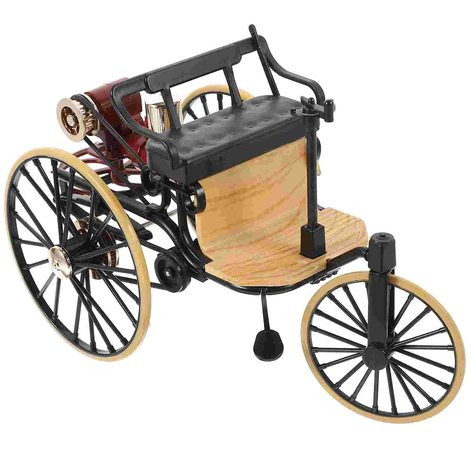 

Mini Toys Vintage Car Model Bedroom Tricycle Decor Practical Crafts Ornament Ornaments Desktop Decoration Adornment Office