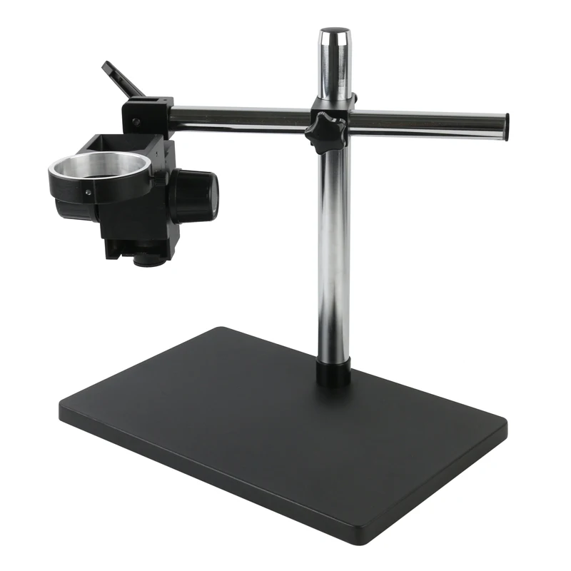 

Stereo Microscope Trinocular Microscope Adjustable Boom Table Working Stand Holder +76mm Ring Holder +32mm Multi-axis Metal Arm