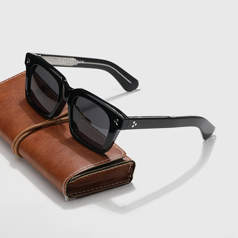 Высокое качество ручной работы SQUENTIN квадратные ацетатные винтажные