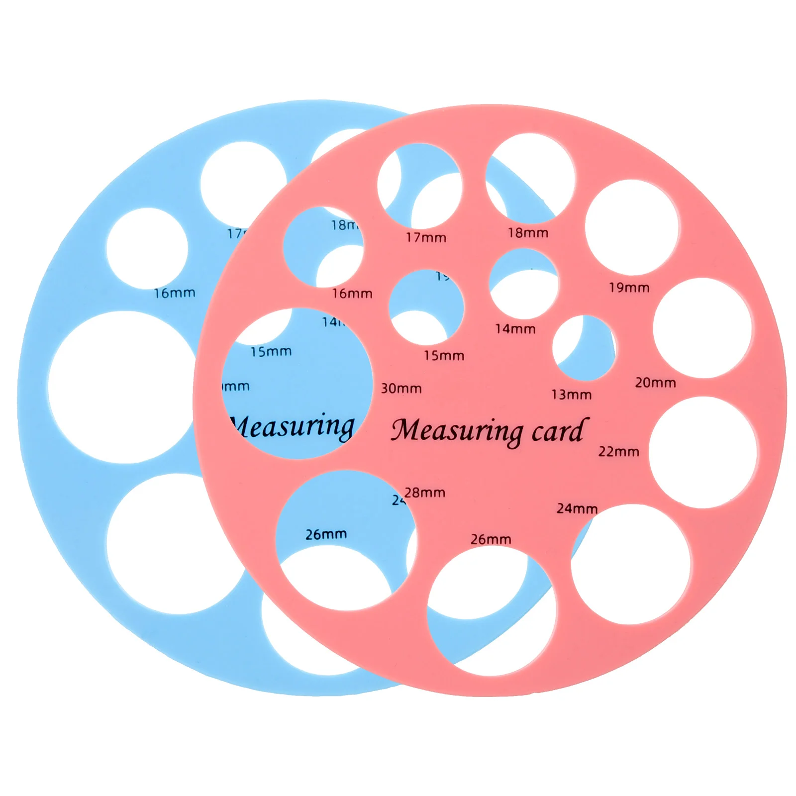 

2 Pcs Ruler Flange Sizing Measuring Tool Breast Round Silica Gel Flanges Measurement Baby