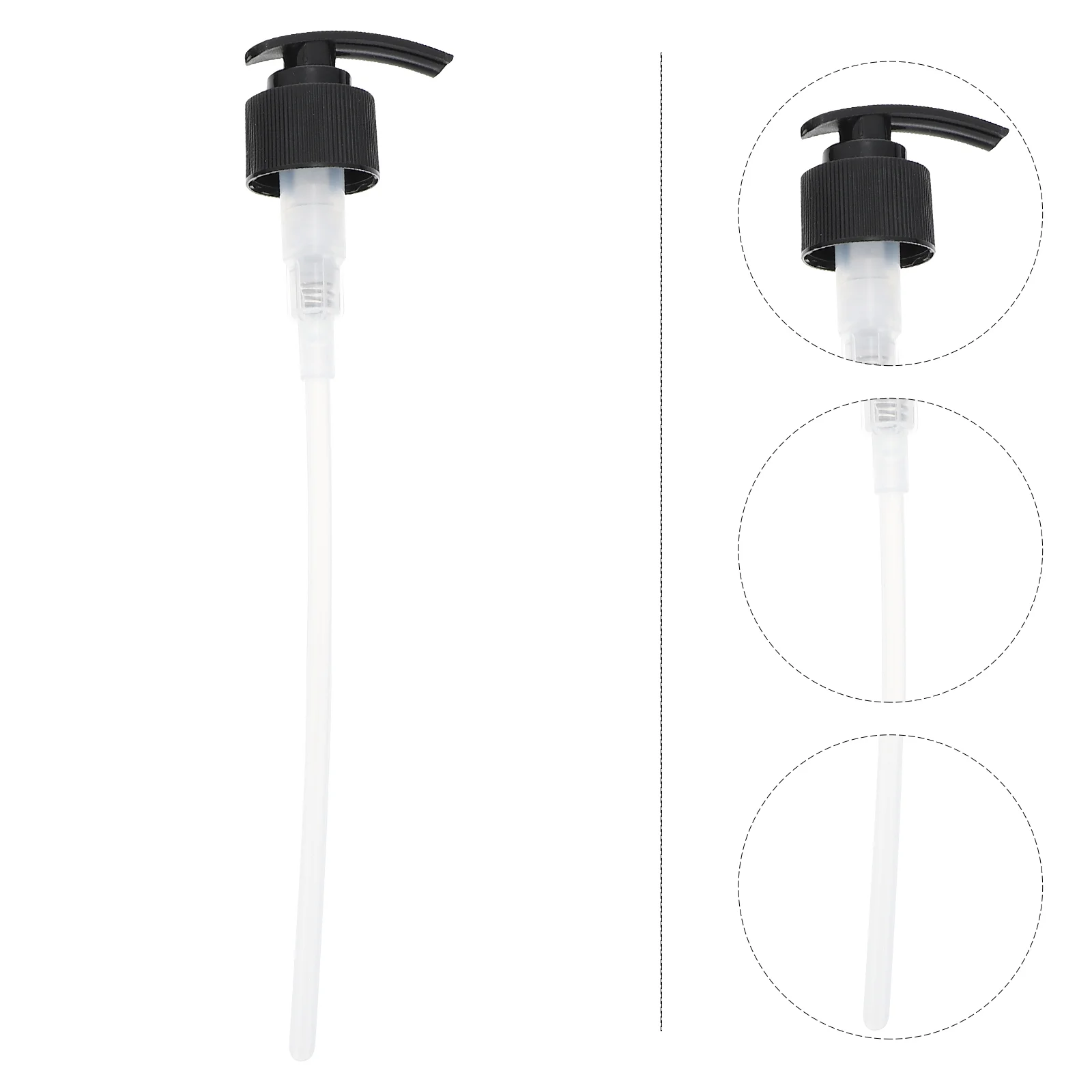 

4PCS Pump Heads Liquid Soap Emulsion Dispenser Plastic Replacement Press Pumps (28mm, Black) Dispener Bottle