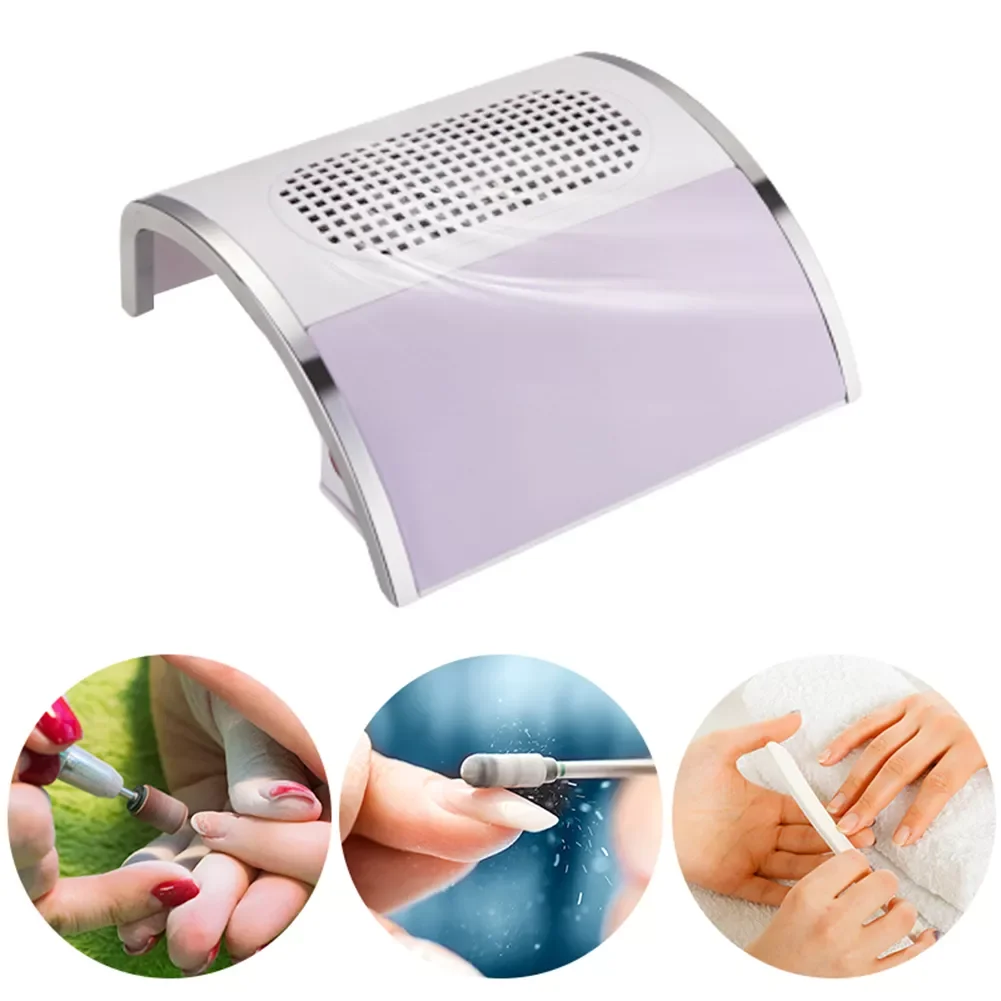 

NEW2023 80W Nail Dust Fan Cleaner Nail Dust Vacuum Collector with Large Space Dust Bag Strong Suction High Tools