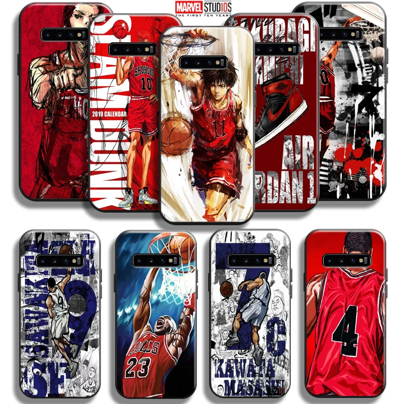 

Anime SLAM DUNK For Samsung Galaxy S10 5G S10 Plus Lite S10E S10 Phone Case Silicone Cover Black Coque TPU