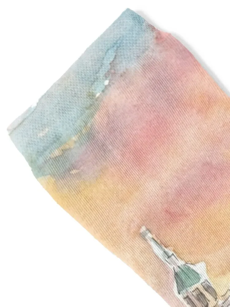 Болонья Италия Cityview с старым городом на закате носки новогодний мультяшный набор