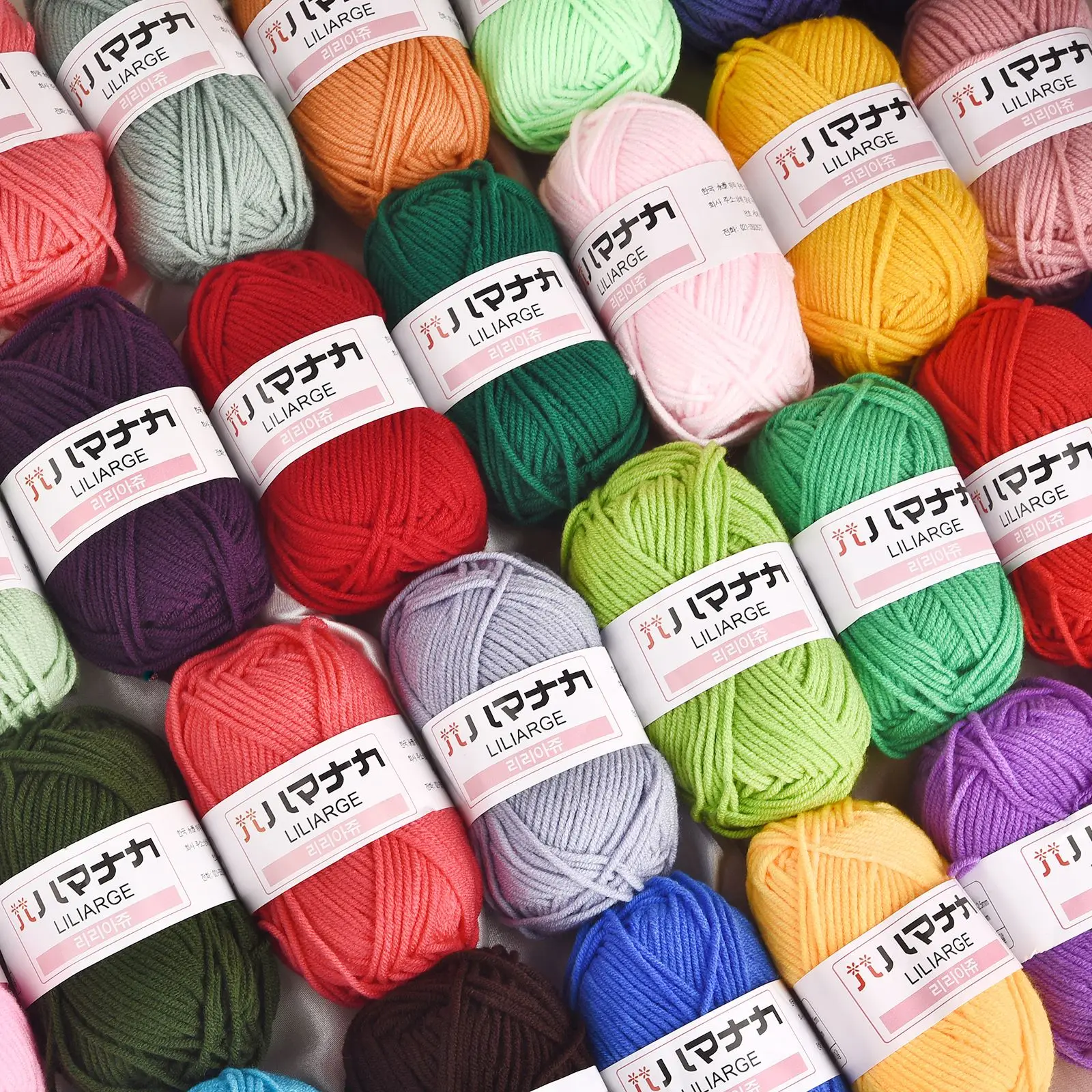 

25g Milk Cotton Yarn Knitting Wool Yarn Thread Needlework For DIY Crochet Craft Sweater Scarf Hat Dolls Knitted Blanket Yarn