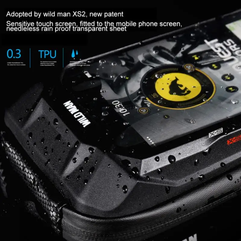 

Сумка на велосипед WILD MAN, водонепроницаемая велосипедная Рама, верхняя труба, багажник для скутера, велосипеда, аксессуары для телефона