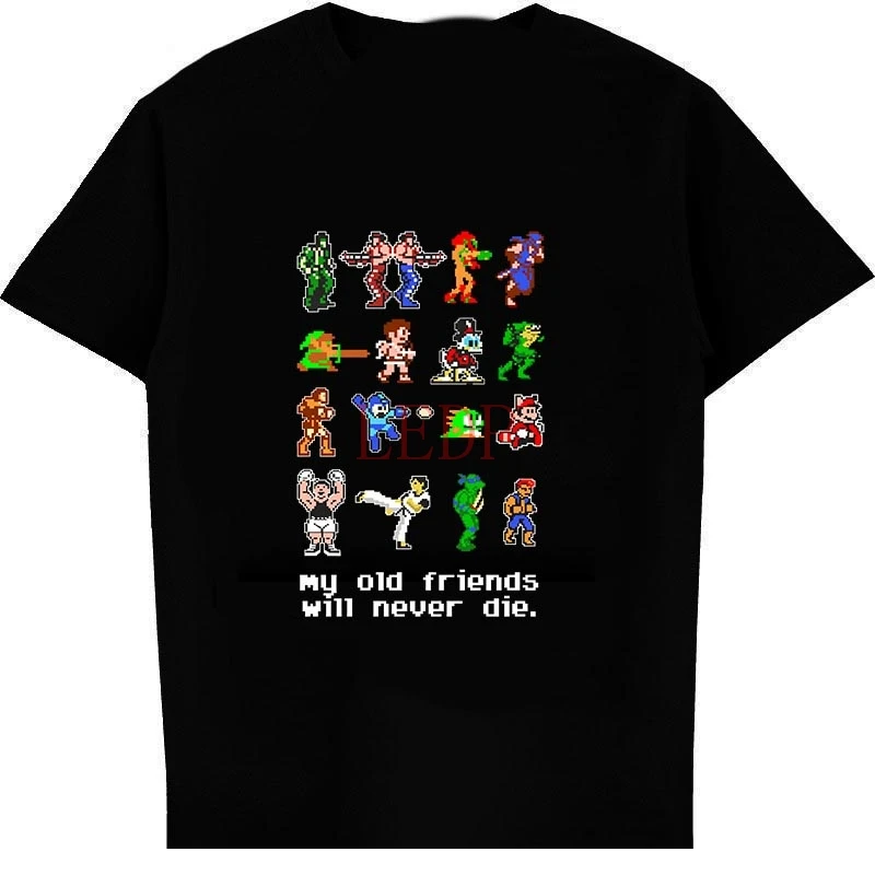 

Old Game My Old Friends Will Never Die Funny Street-Fighter Shirt