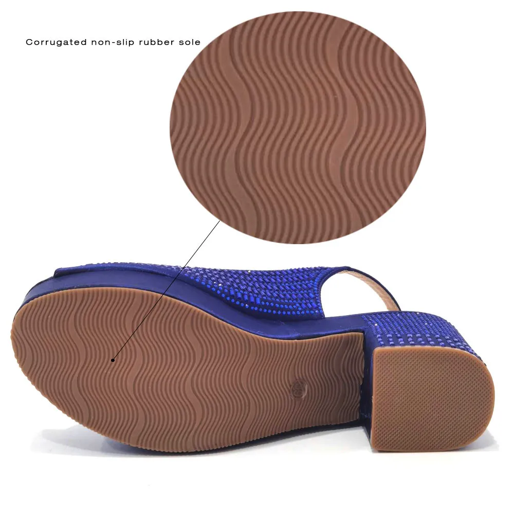 Venus Chan Wedding Shoes for Women Bride Platform Heels Italian Full Drill Design Elegant Shoes and Bags Matching Set 2023