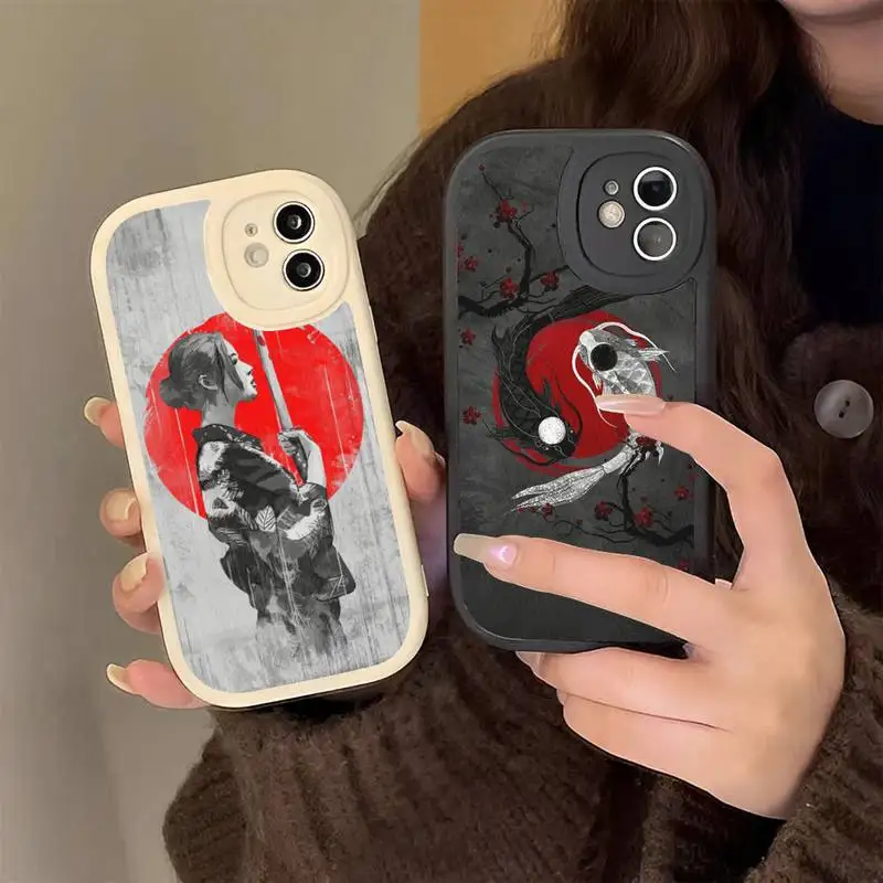 

Red Sun Japanese Anime Phone Case Hard Leather Phone Case for iPhone 13 12 Mini 11 14 Pro Max Xs X Xr 7 8 Plus 6 6s Se 2022