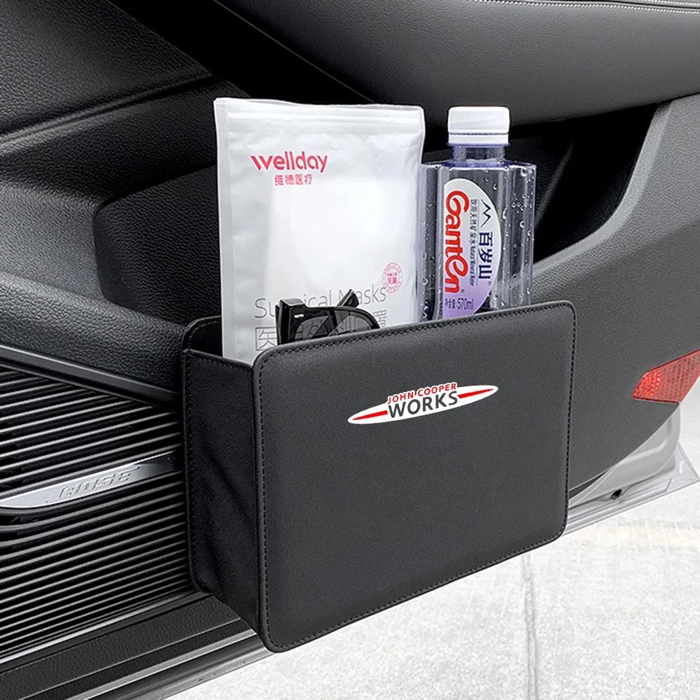 

Car Trash Can Collapsible Leak-Proof Storage Bag Backseat with Garbage Bag Car Organizer For MINI Cooper R55 R57 F56 F57 R58 R60