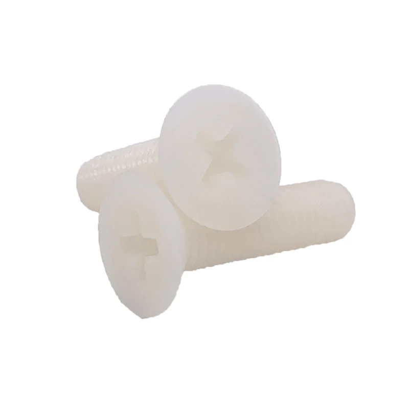 

100PCS DIN965 ISO7046 GB819 JISB1111F M2.5 50pcs M3 M4 10PCS M5 M6 M8 M10 Flat head Phillips Screws Nylon Plastic Screw