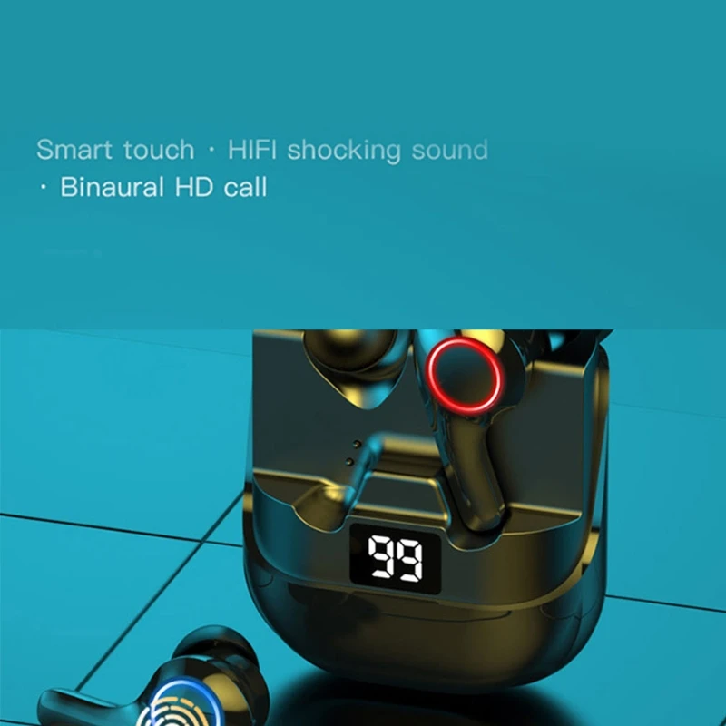 

Touch Control Wireless Headphones TWS Bluetooth-compatible Earphones with E1YA