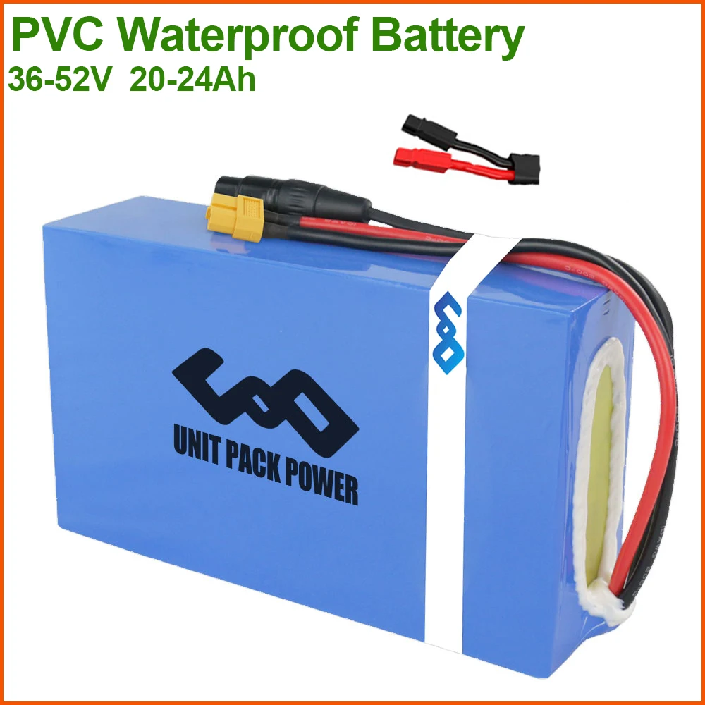 

Duty Free 48V 52V 20Ah PVC Waterproof Electric eScooter Battery Pack&4A Fast Charger for 1800W 1500W 1000W 750W 500W eBike Motor
