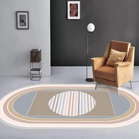 oval rugs geometric carpets living room modern bedroom rug warm floor mat anti slip home area felt shaped rug carpet kid tapis