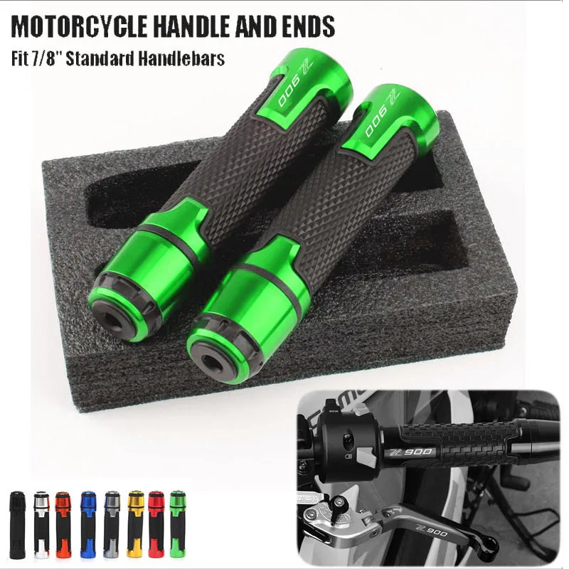 

Резиновые ручки для мотоциклов KAWASAKI Z900 Z 900 2017 2018 2019 2020 2021 2022 CNC, заглушки руля