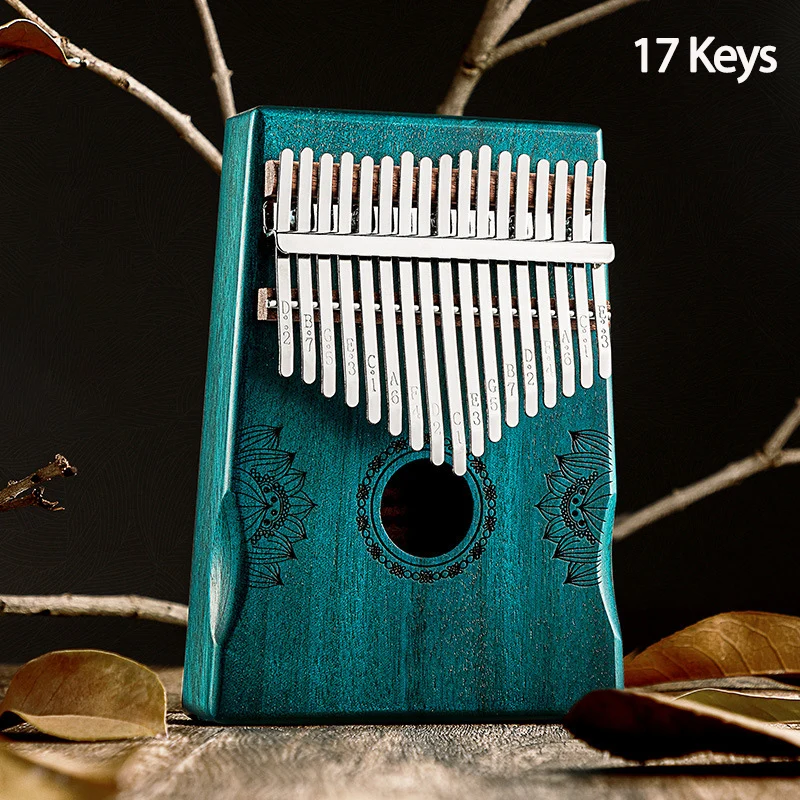 

17 Keys Kalimba Thumb Piano High Quality Mahogany Musical Instrument Beginner With Accessory Finger Piano Creative Gift