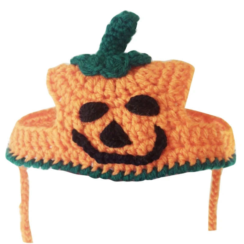 

Dogs Halloween Pumpkin Hat Photoshooting Props Knit Hat Cat Party Accessories Drop Shipping