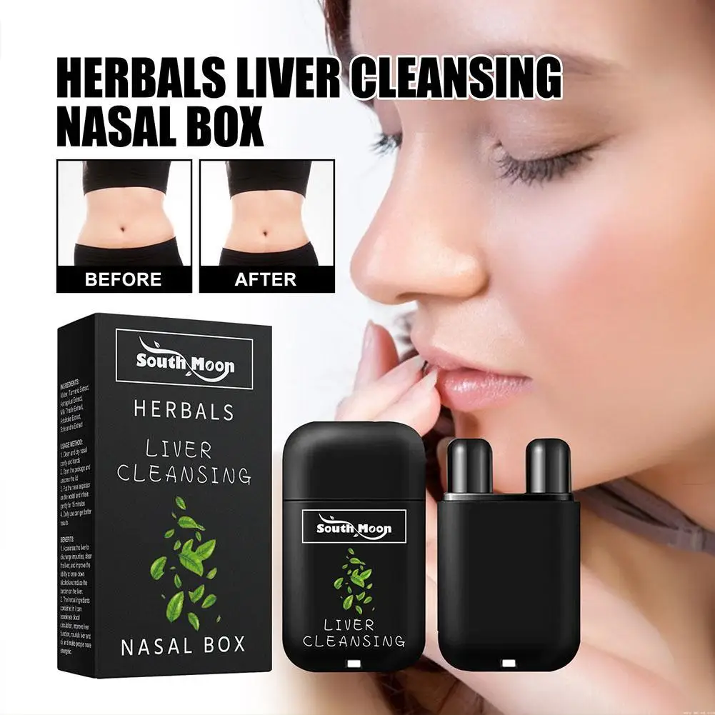 

Herbal Liver Cleansing Nasal Box Relieve Nasal Congestion Improve Breathing Remove Body Toxins Lung Detoxification Nasal Inhaler