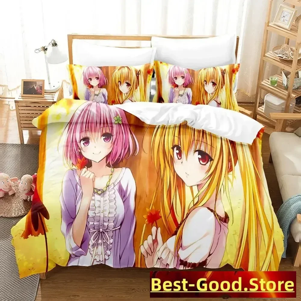 2023 To Love Ru Комплект постельного белья Single Twin Full Queen King Size для взрослых и детей