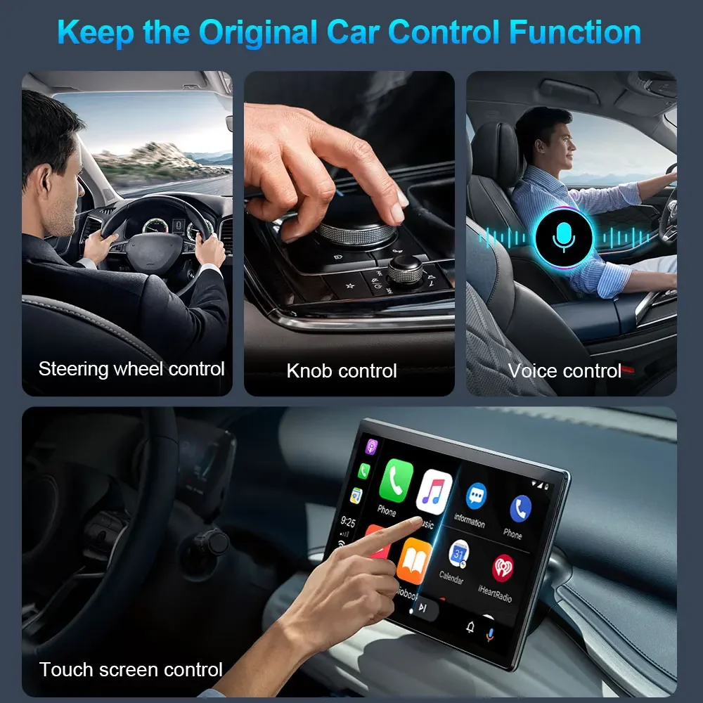 Беспроводной адаптер Carplay и Android Auto 2 в 1 Plug and Play USB Type C Dongle Wi-Fi Bluetooth Connect для