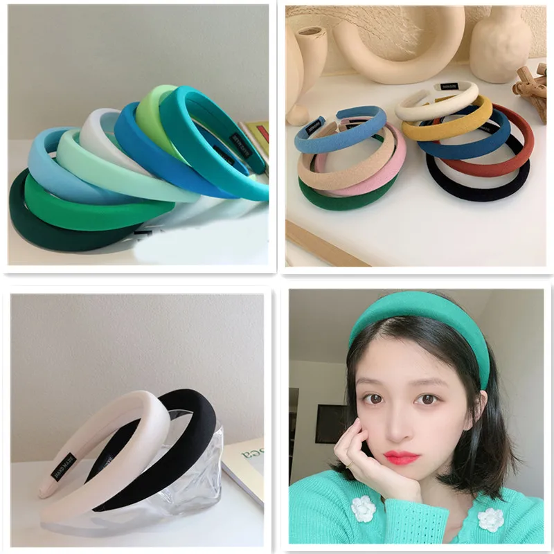 

Fashion Thick Velvet Headbands Women Wide Head Band Headwear Elasticity Hairbands Elegant Girl Hair Accessories Vintage Headband
