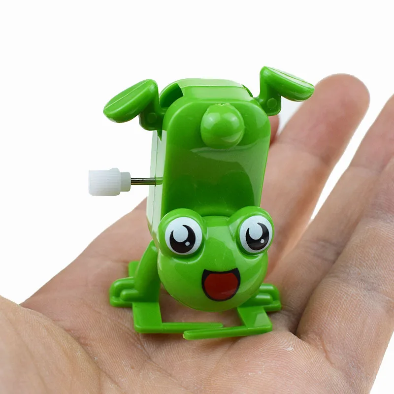 

1Pc Creative Jumping Walking Hopping Cartoon Frog Clockwork Toy Kid Interative Playing Toy Children Wind Up Frog Model Toy Gift
