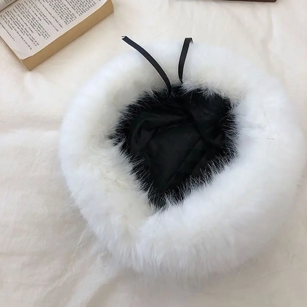 Зимняя теплая шапка из искусственного меха однотонные ветрозащитные Панамы