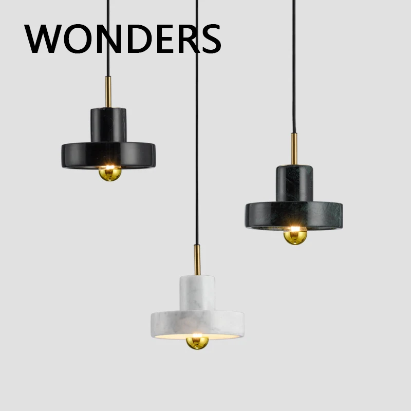 

Украшение для дома из натурального мрамора, светодиодное освещение, кухонный подвесной светильник для обеденного стола, светильник ная лампа E27, подвесная потолочная лампа для спальни