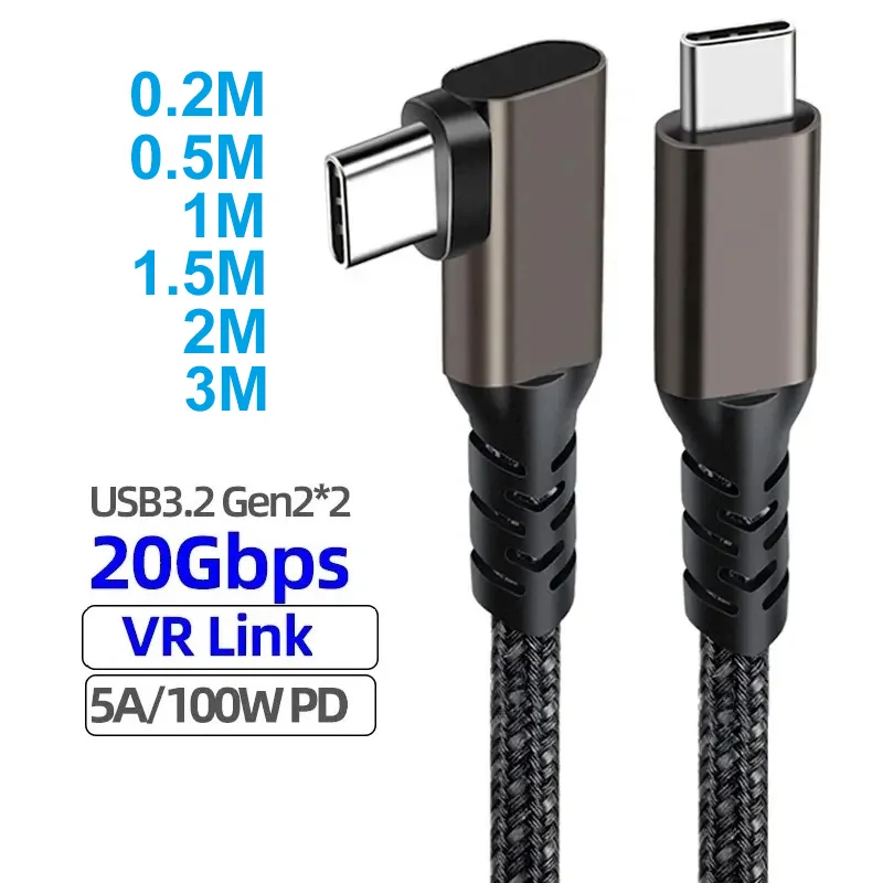 Кабель USB C PD 100 Вт 20 В 5 А поддержка 4K аудио-видео скорость передачи Гбит/с кабель 3.1