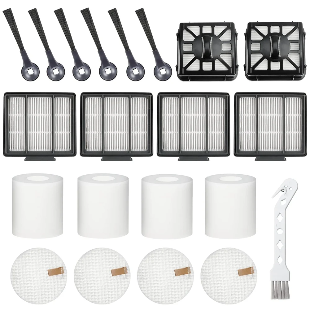 

Replacement Side Brushes Hepa Filters Compatible for Shark IQ RV1001AE RV101 Robot Vacuum Cleaner Accessories