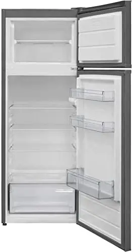 

RA75V0W Apartment Refrigerator Freestanding Slim Design Full Fridge with Top Freezer for Condo, House, Small Kitchen Use, White