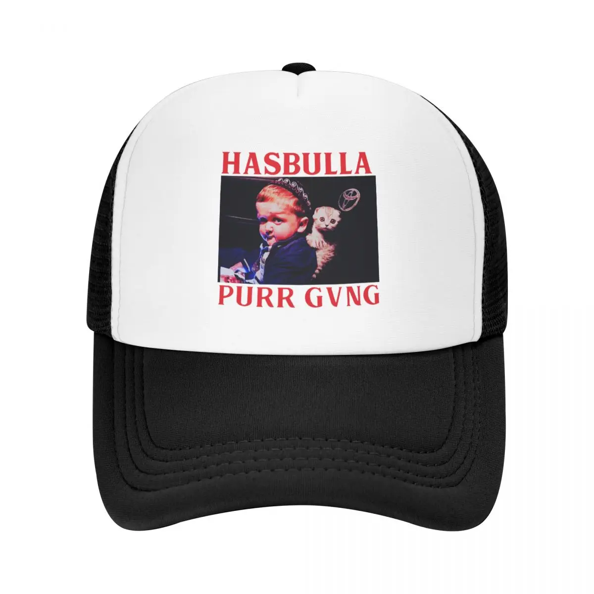 

Бейсболка Hasbulla Purr Gang для мужчин и женщин, Регулируемая Кепка от солнца, для осени