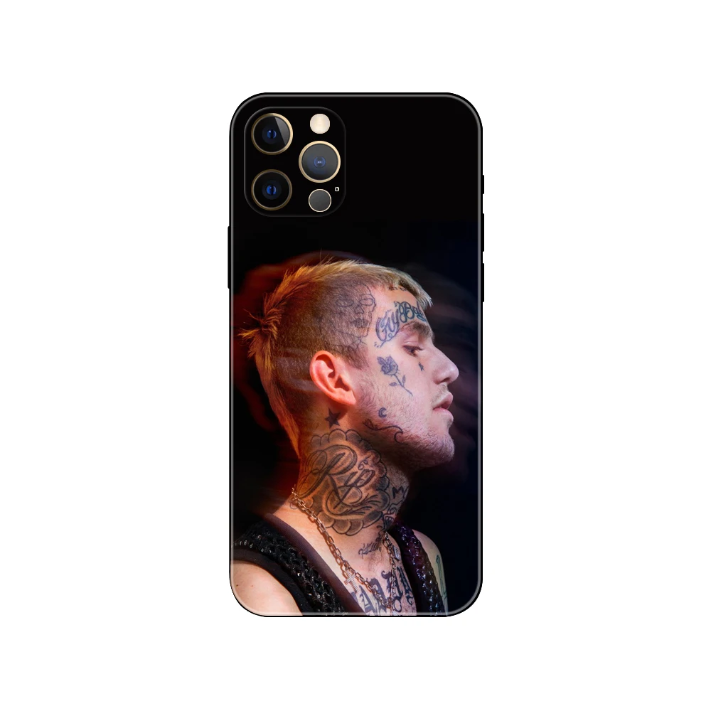 Чехол для телефона Lil Peep Bo iphone 5 5s 20se 6 6s 7 8 plus x 10 XR XS 11 12 13 mini pro MAX черный чехол из ТПУ |