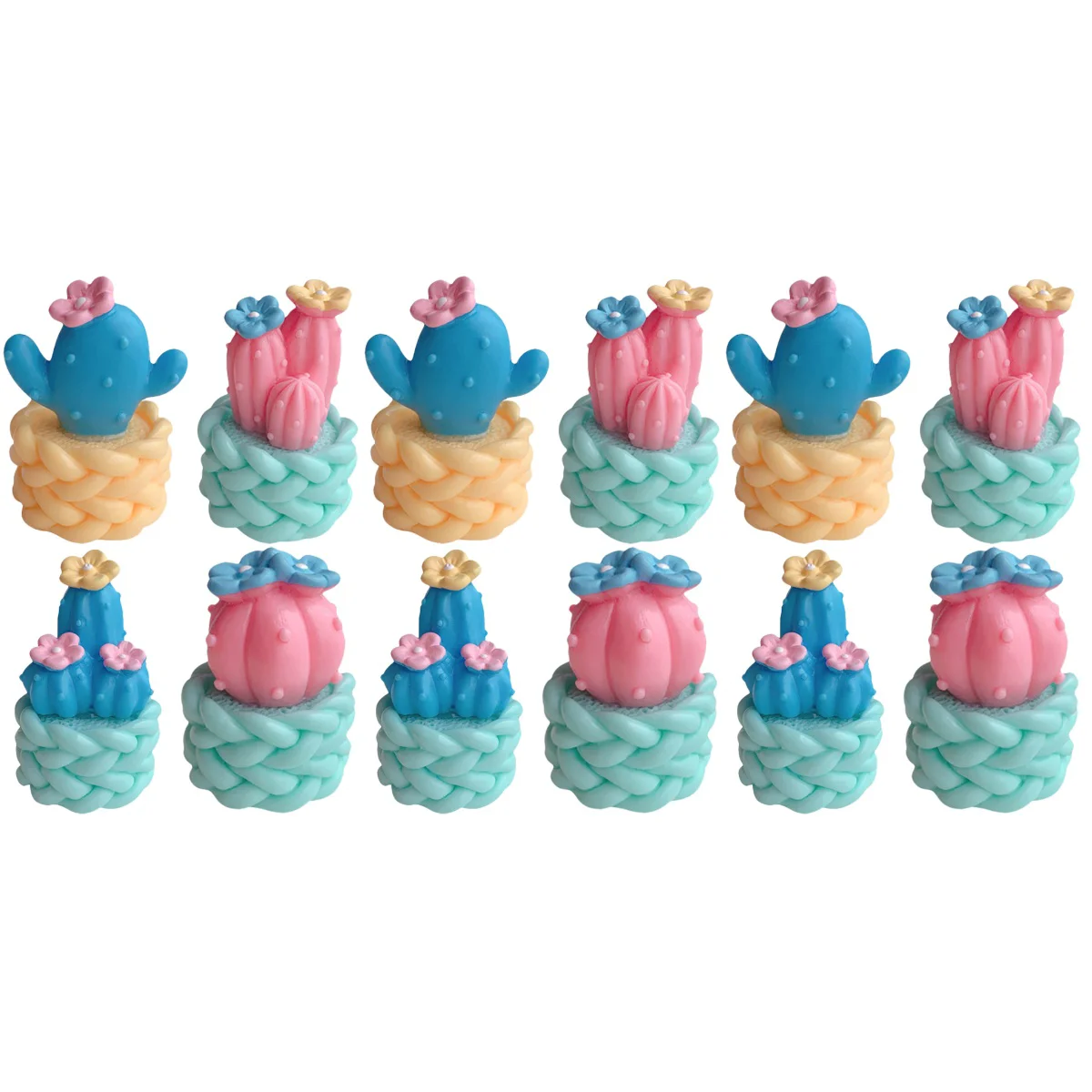 

12 Pcs Mini Decoration Resin Crafts Garden Miniature Ornament Desktop Decor