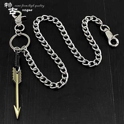 

Arrow PENDANT Metal punk pants chain Japan and South Korea fashion waist chain rock fashion young men long key chain