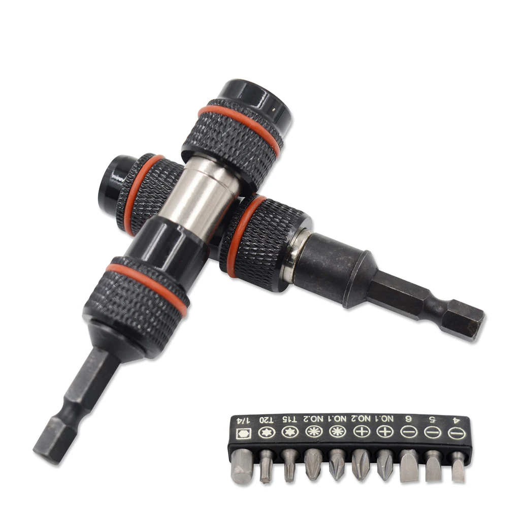 

Screwdriver Electric Drill Bits Holder Hardware Extension Adapter Self-locking Handheld Driver Hex Shank OPP Bag