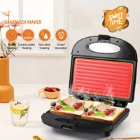 750W Electric BBQ Grill Machine Smokeless Barbecue Steak Grilled Pan Electric Hotplate Sandwich Maker Panini Breakfast 220V