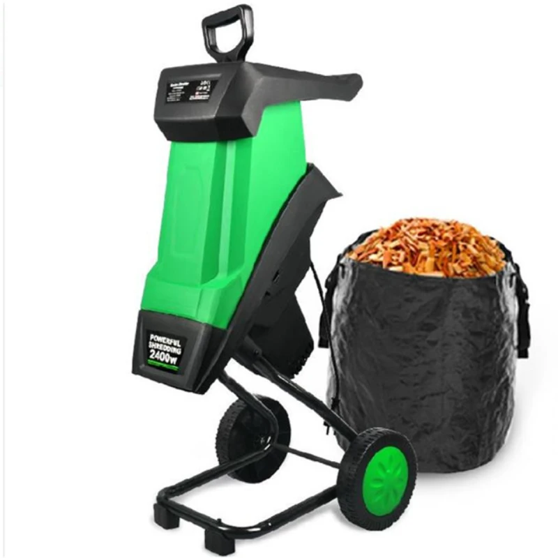 

2400W Electric Crusher Garden Tool 50L Large Capacity Multifunctional Shredder of Branches of Leaves Wood Crusher