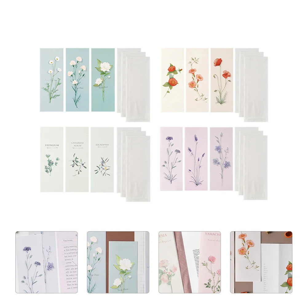 

4 Sets of Writing Paper Stationery Paper Fresh Envelope for Letter Writing