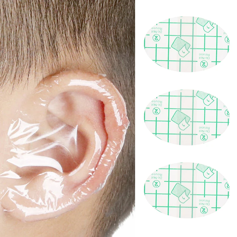 20pcs Waterproof Ear Protector Shower Swimming Ear Cover Caps Salon Hairdressing Dye Shield Protection Disposable Bath Earmuffs