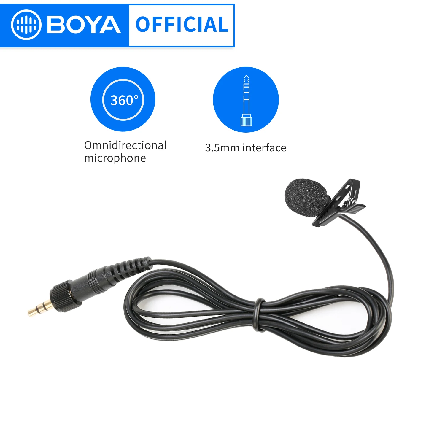 BOYA Wireless Microphone BY-WM8 PRO Original Accessories Lavalier Microphone, Foam Windscreen, Adapter Cable, Tool Box, Etc