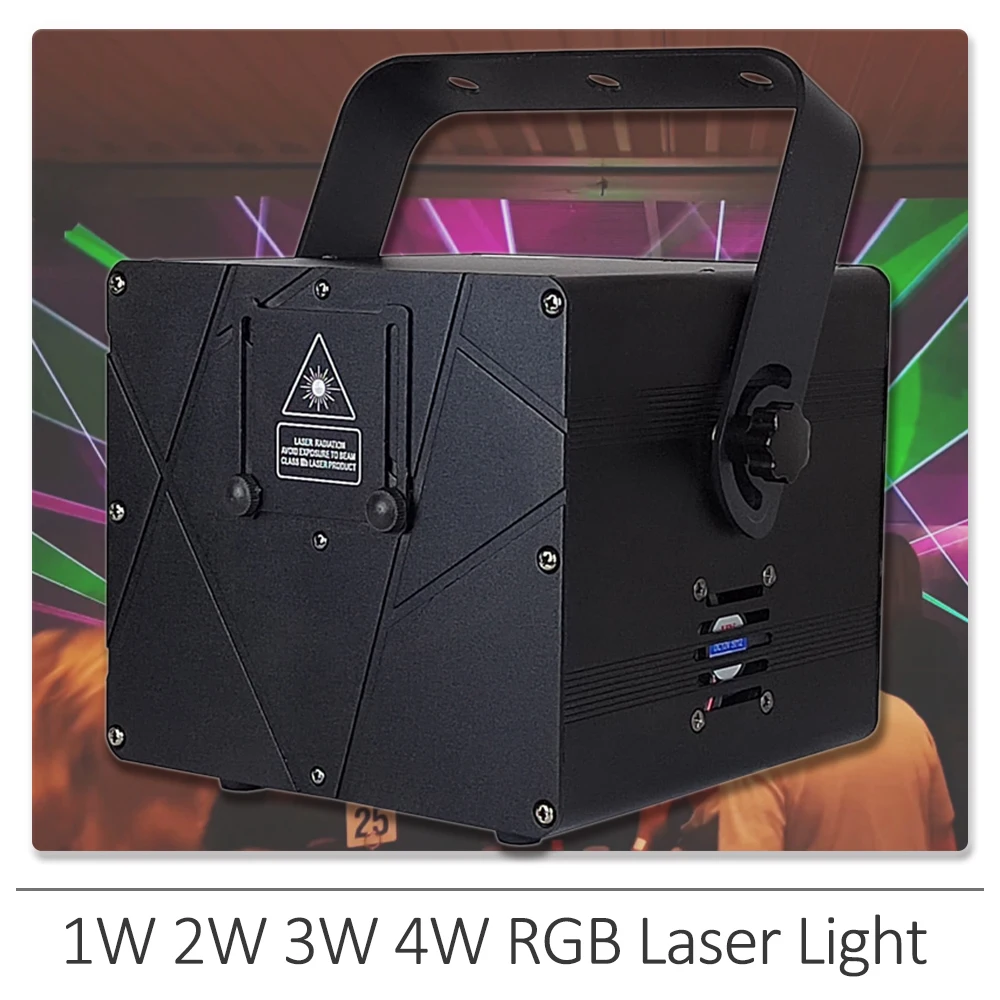 

1W 2W 3W 4W RGB Animation Beam Scanner Stage Laser Light Projector DJ Disco Bar Club Party Dance Wedding Xmas Effect Show Lamp