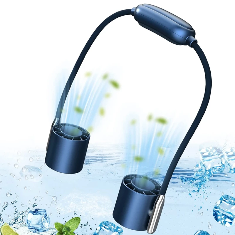 

Portable Neck Fan, Hand-Free Neck Fans For Women, Bladeless Neck Fan With 3 Speed Adjustable, Wearable Neck Fans
