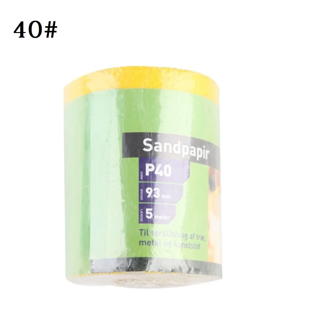 

Premium 5M Yellow Aluminium Oxide Sandpaper Roll Grit 40 180 Perfect for Auto Body Metalworking and Woodworking
