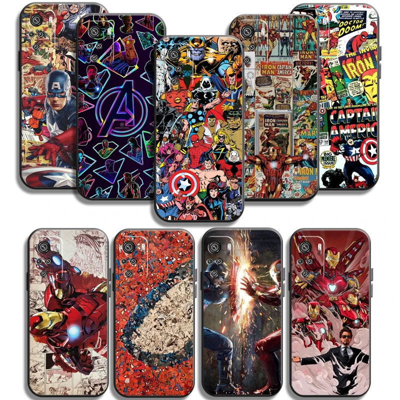

Marvel Spiderman Iron Man Phone Cases For Xiaomi Redmi Redmi 7 7A Note 8 Pro 8T 8 2021 8 7 7 Pro 8 8A 8 Pro Cases Funda