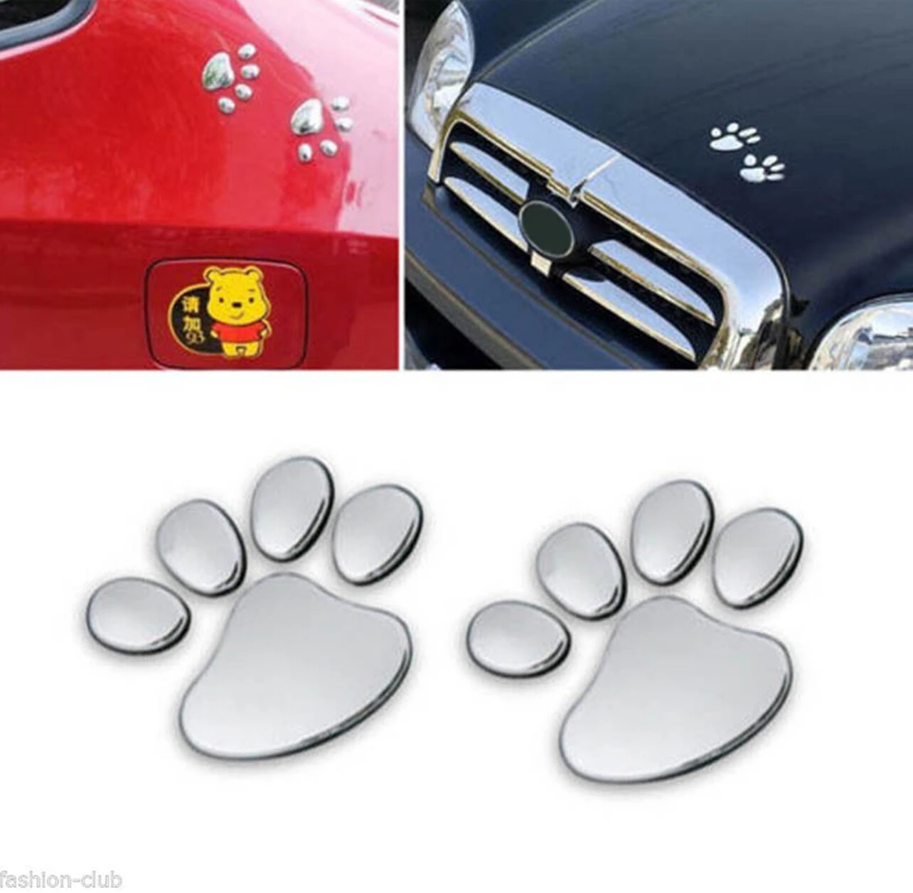 Paw Animal Foot Car Sticker for ford focus 3 kia rio volkswagen golf 5 opel vivaro polo 6r bmw 1 series