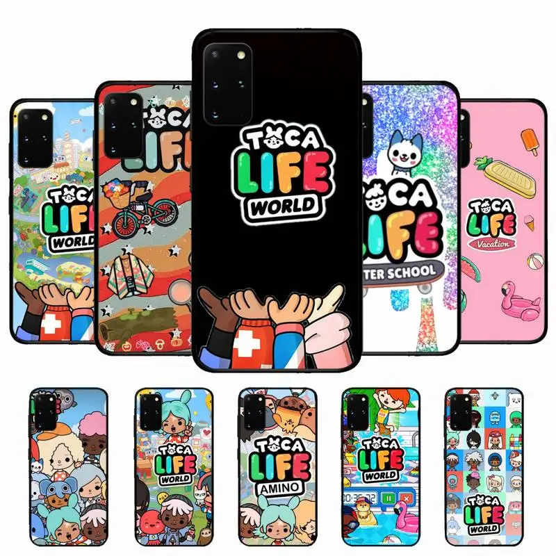 

Toca Boca Toca Life World Phone Case for Samsung S10 21 20 9 8 plus lite S20 UlTRA 7edge