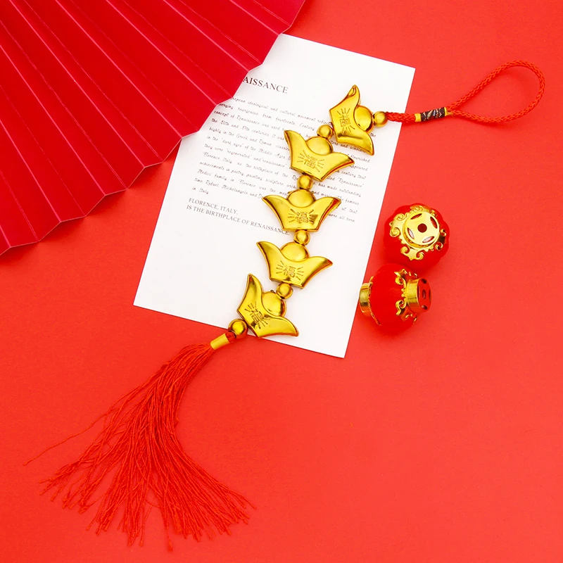 2024 Год Дракона позолоченный пластиковый Золотой литой кулон счастливый талисман