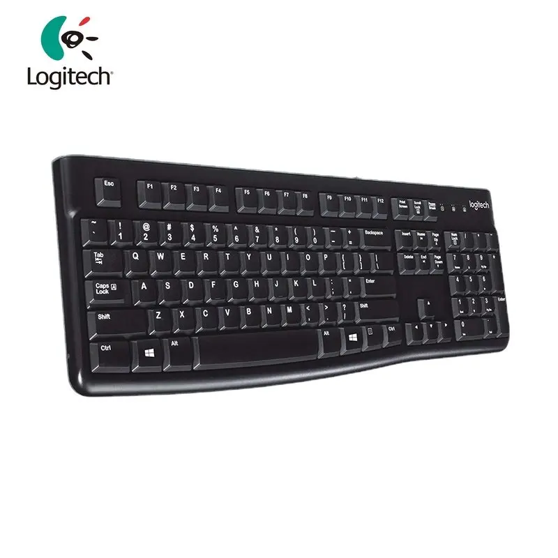

Logitech K120 Wired Keyboard For Windows 10 11 8 7, For PC Laptop, Plug And Play, Full-Size, Spill-Resistant, Curved Space Bar